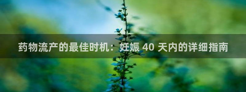 28圈官方版网站：药物流产的最佳时机